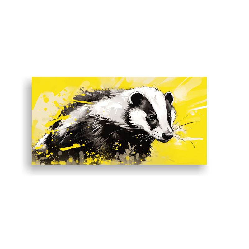 GENERICO - Cuadro Patrón Intenso Colores Vibrantes Skunk En  160x80cm
