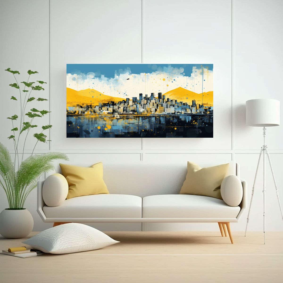 GENERICO - Cuadro Impreso Naturaleza Viva Santiago Chile En C 160x80cm