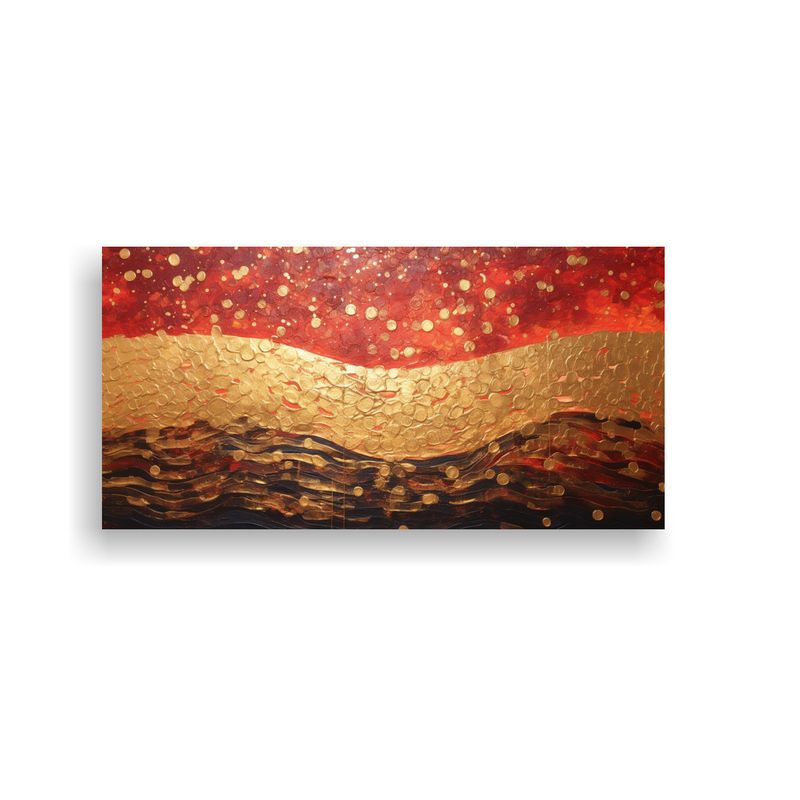 GENERICO - Cuadro Decorativo Luminoso Estilo Puntillismo Líq 160x80cm