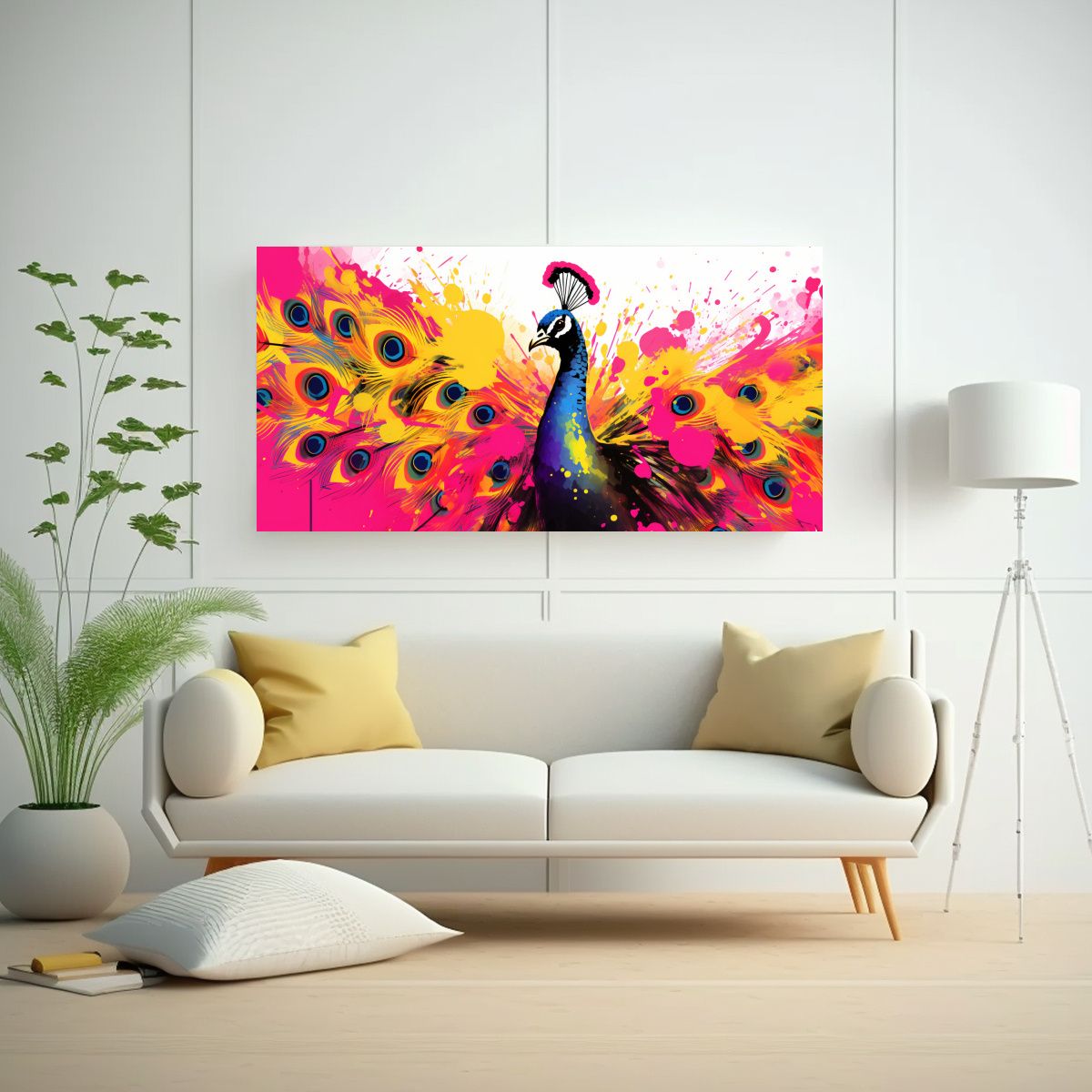 GENERICO - Cuadros Decorativos De Inspiración En El Arte Pop 160x80cm