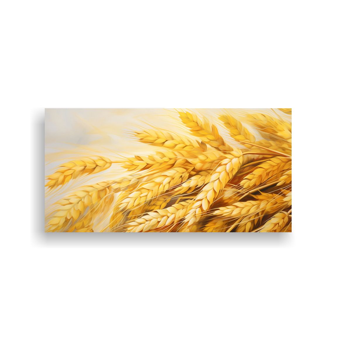 GENERICO - Pintura Abstracta De Granos De Cebada En Contraste 160x80cm