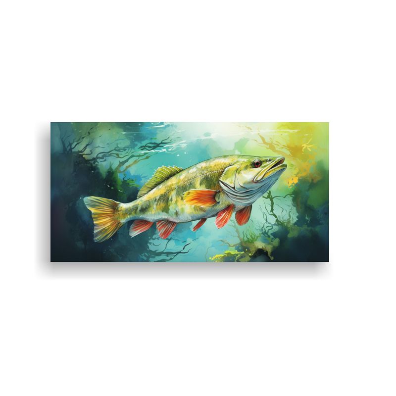 GENERICO - Cuadro De Diseño De Snook Colorido En Estilo De P 160x80cm