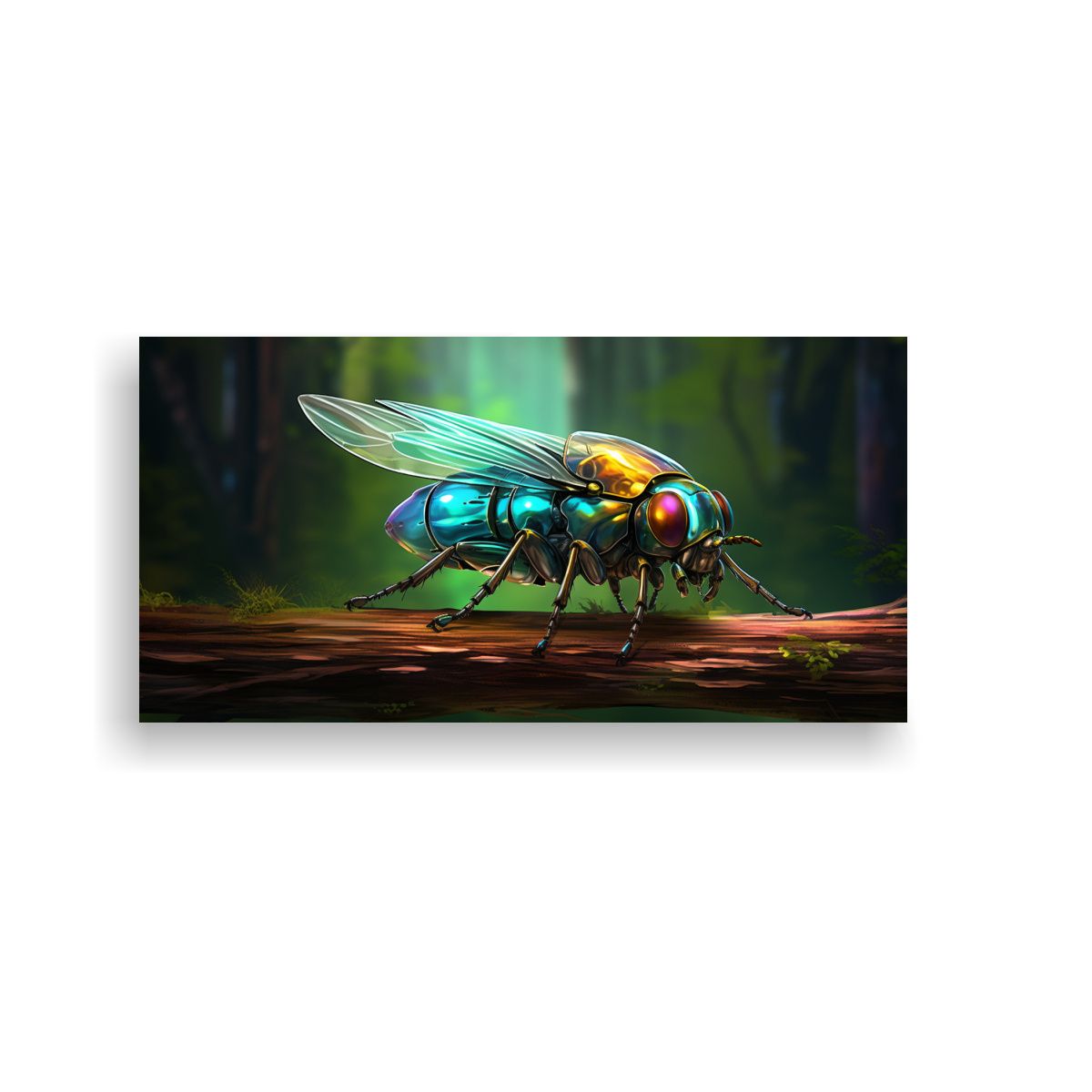 GENERICO - Pintura Al Estilo óleo Colorida De Estilo Insecto 160x80cm