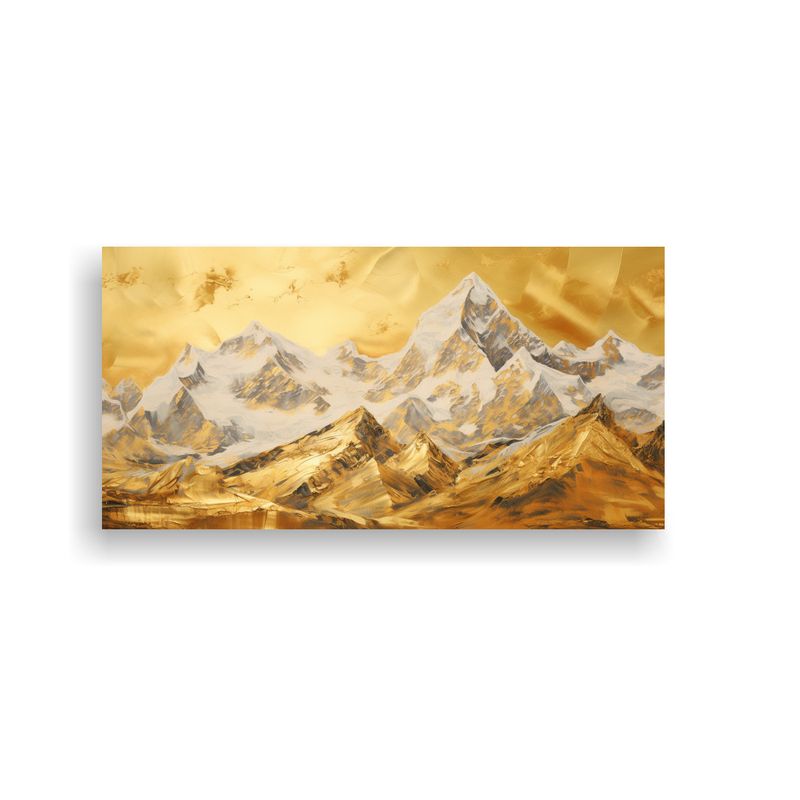GENERICO - Cuadro En Lienzo De Montañas Famosas Con Tonos Do 160x80cm