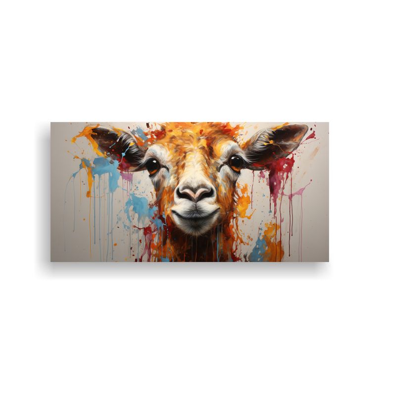 GENERICO - Cuadro Perspectiva Animal Granja Estilo Pintura Es 160x80cm