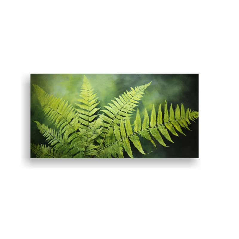 GENERICO - Cuadro De Tela En Bastidor Para Sala Con Hojas De  160x80cm