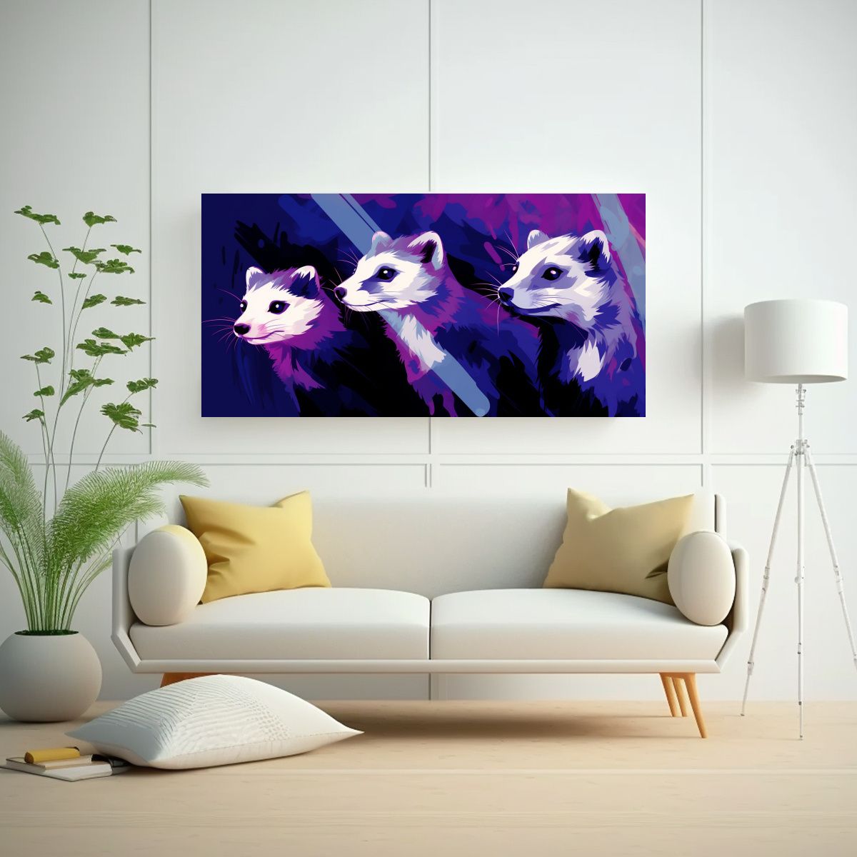 GENERICO - Cuadros Decorativos Neo Pop Art En Lienzo Abstract 160x80cm