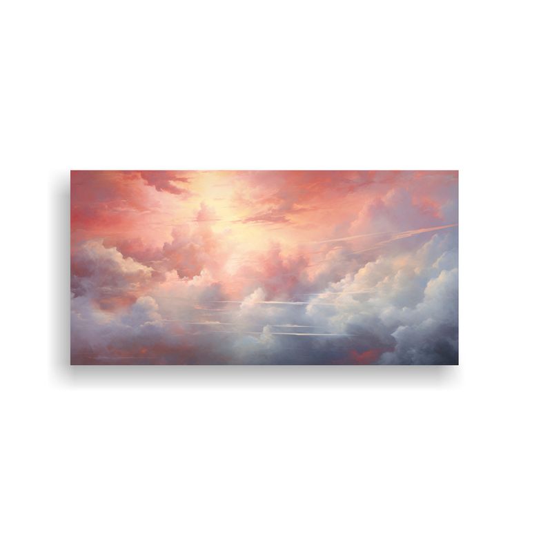 GENERICO - Pintura Abstracta De Un Cielo Matutino Con Colores 160x80cm