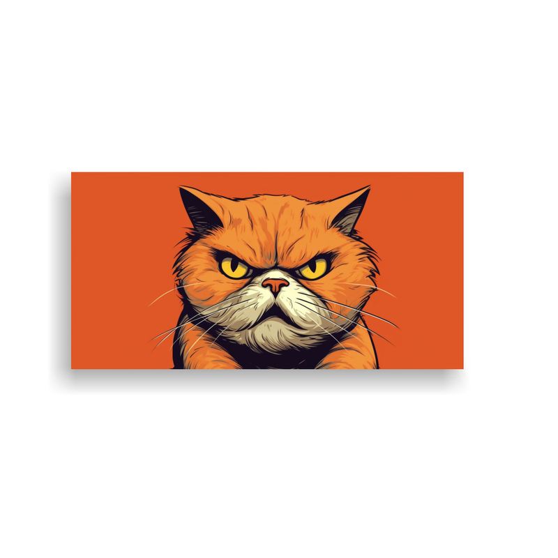 GENERICO - Cuadros Divertidos De Gatos Feos En Estilo Expresi 160x80cm