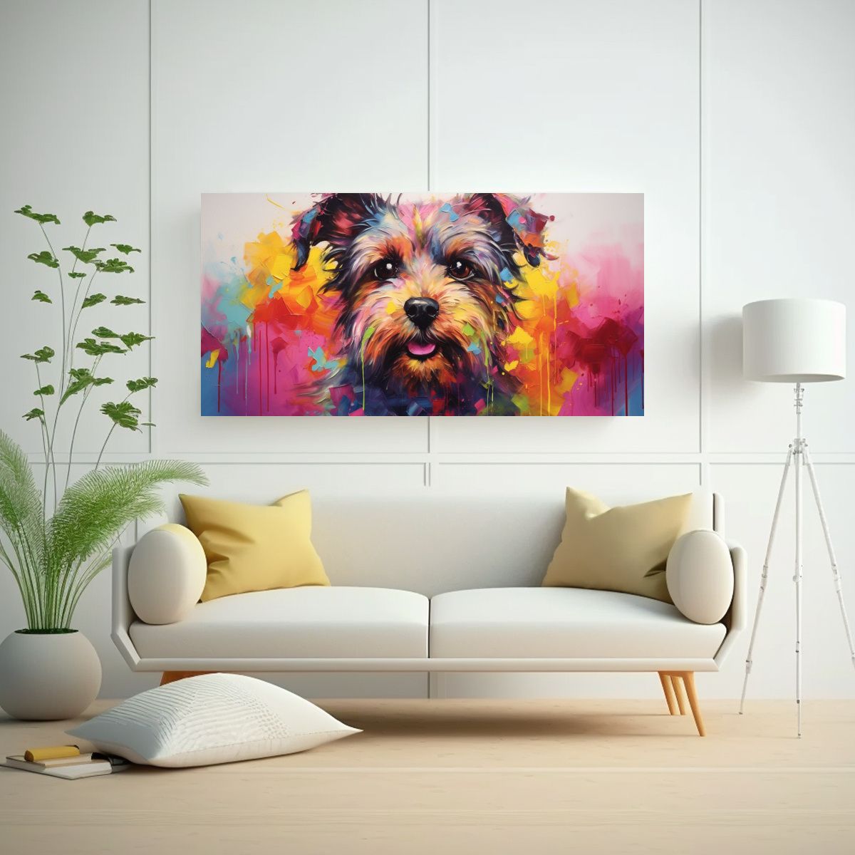 GENERICO - Cuadro Vintage Estilo Pintura Al Estilo óleo Colo 160x80cm