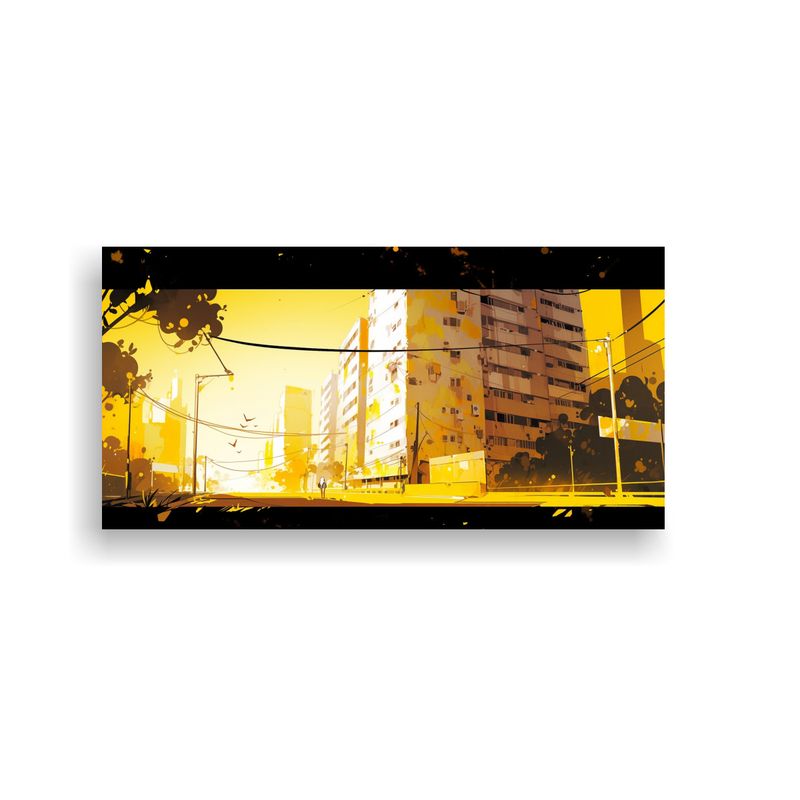 GENERICO - Pinturas Decorativas En Tonos Amarillos De Estilo  160x80cm