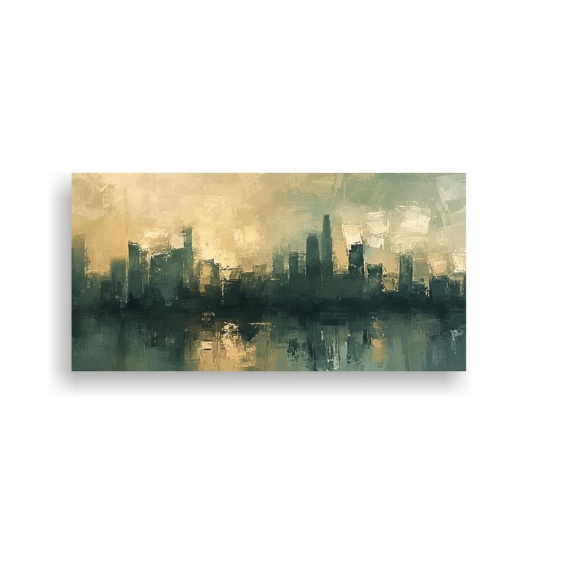 GENERICO - Cuadro Estilo Estilo óleo Con Pinceladas Finas Y  160x80cm