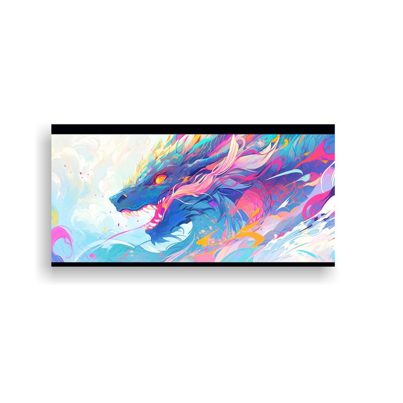 GENERICO - Inspirador Dragón En Colores Pastel Y Acuarelas E 160x80cm