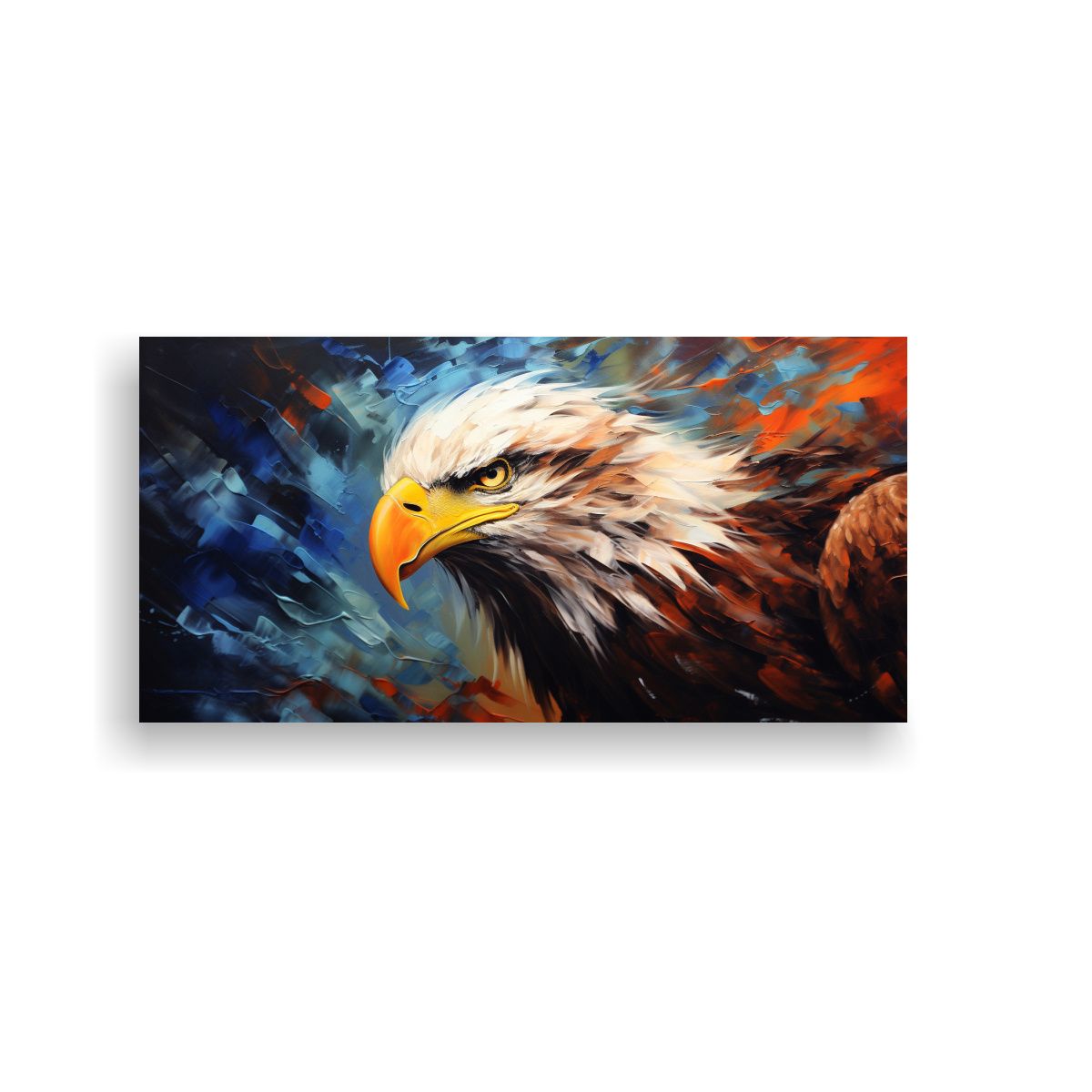 GENERICO - Pintura Al Estilo óleo Colorida Estilo águila En 160x80cm