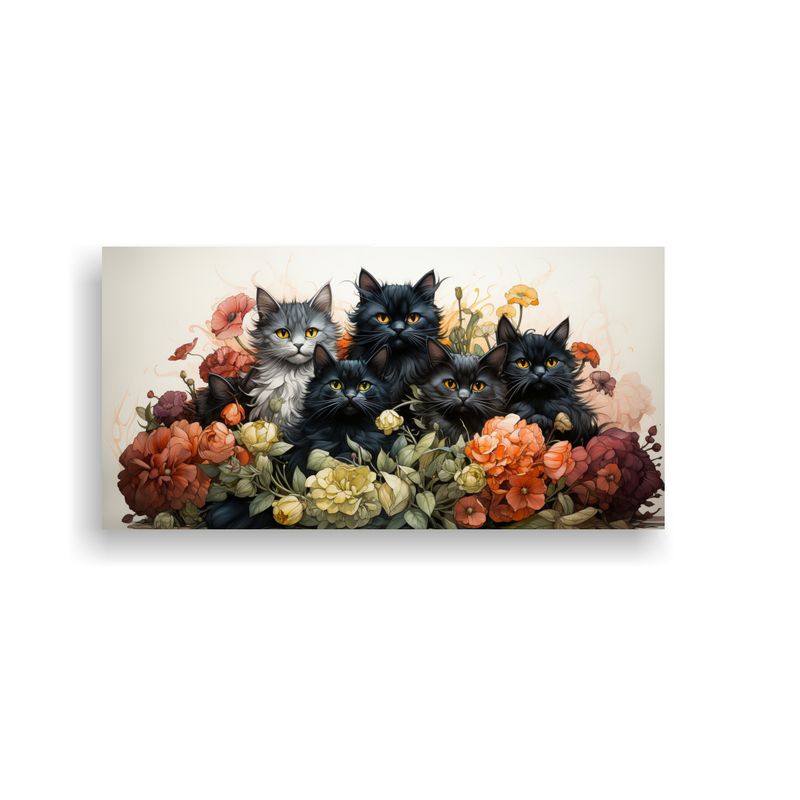 GENERICO - Pinturas De Decoración Estilo Tinta De Gatos Apil 160x80cm