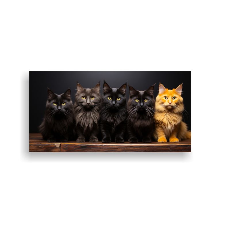 GENERICO - Pinturas Decorativas De Gatos Adorables Y Creativo 160x80cm