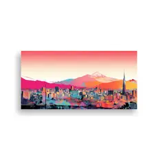 GENERICO - Pinturas Decorativas De Santiago En Colores Vibran 160x80cm