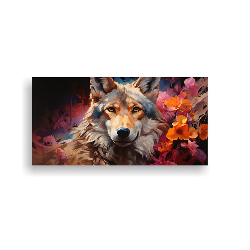 GENERICO - Pintura Al Estilo óleo Estilo Coyote Colorido En  160x80cm