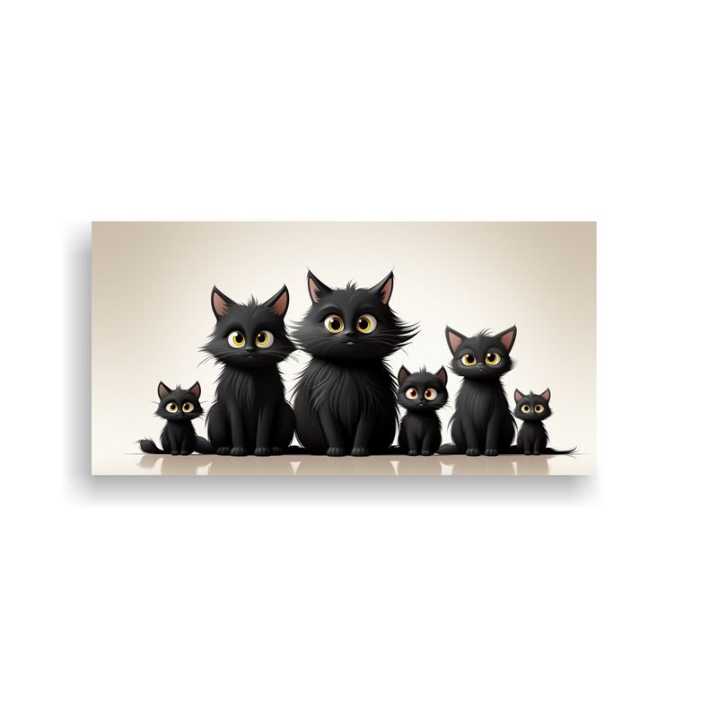 GENERICO - Pinturas Decorativas De Lienzo Con Diseño De Gato 160x80cm