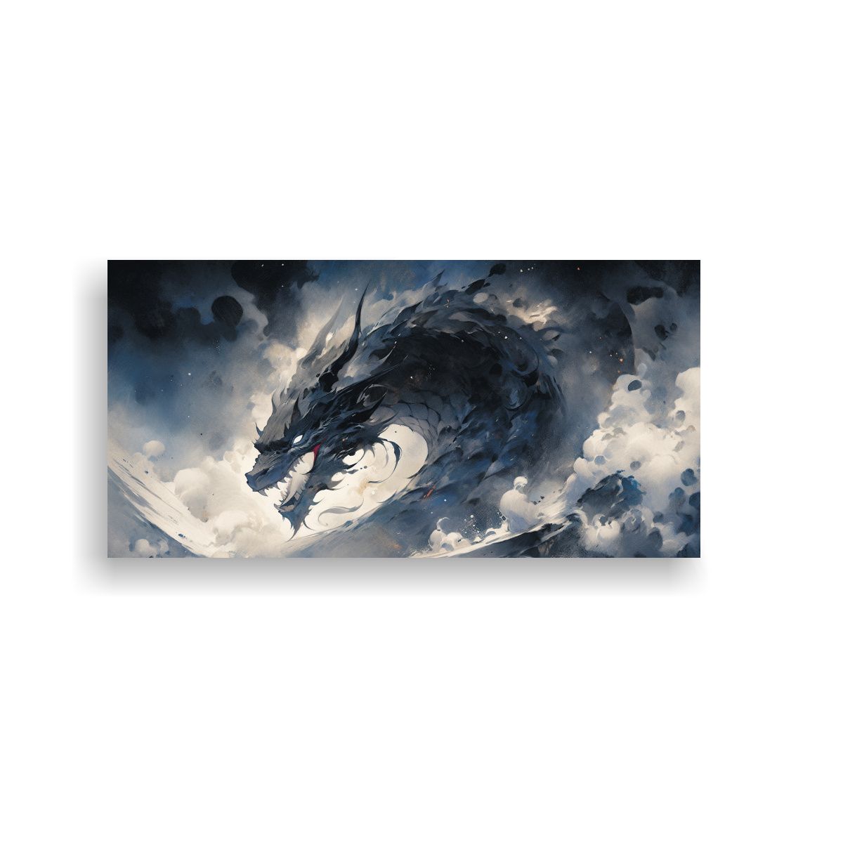 GENERICO - Esquema De Colores Para Dragón En Acuarelas Neono 160x80cm.