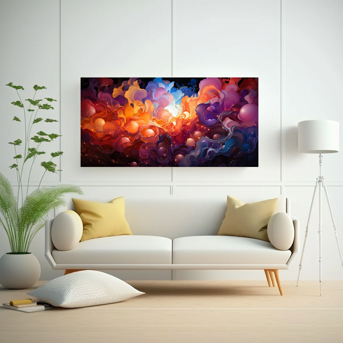 GENERICO - Pinturas Decorativas Explosión Cósmica De Color 160x80cm
