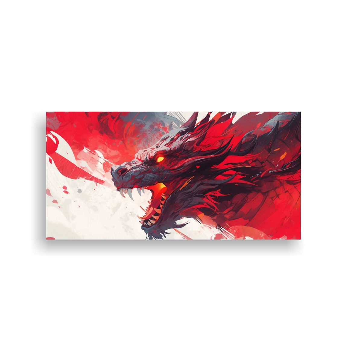 GENERICO - Pinturas Decorativas Inspiradas En Un Dragón En T 160x80cm