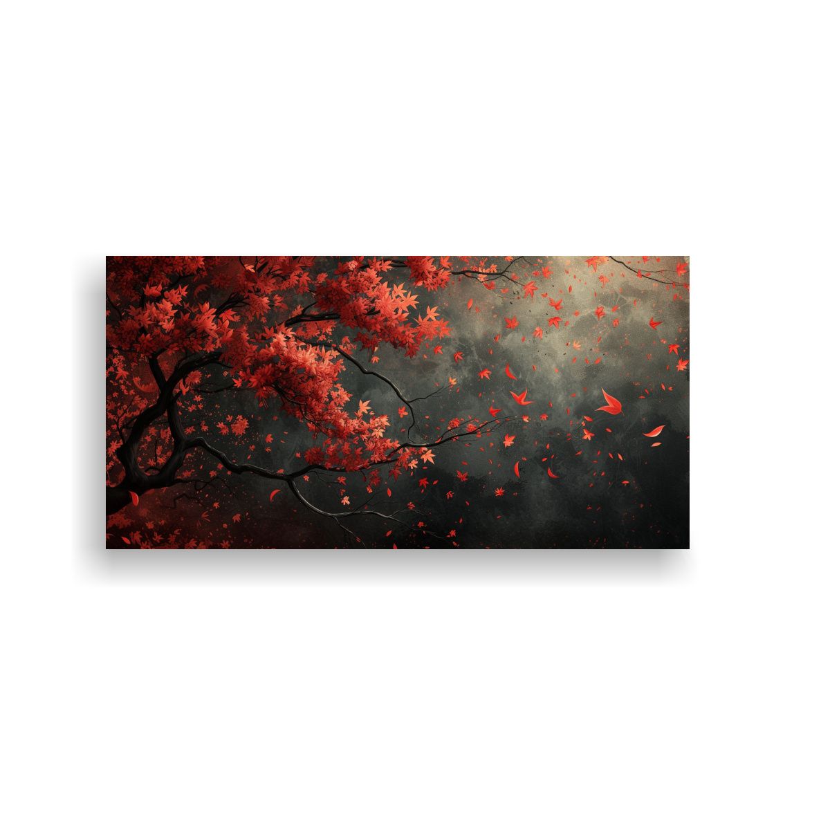 GENERICO - Pintura Decorativa De Patrón Intenso Sobre Fondo  160x80cm.