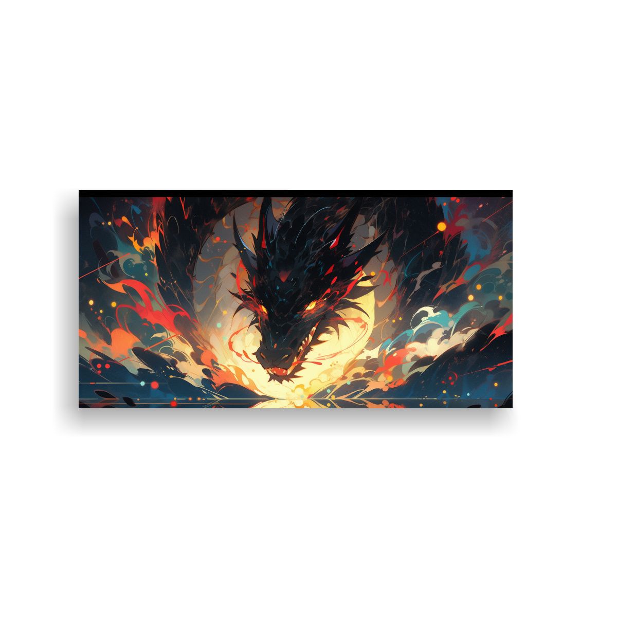 GENERICO - Pinturas De Pared Acuarela Espacio Drac En Colores 160x80cm