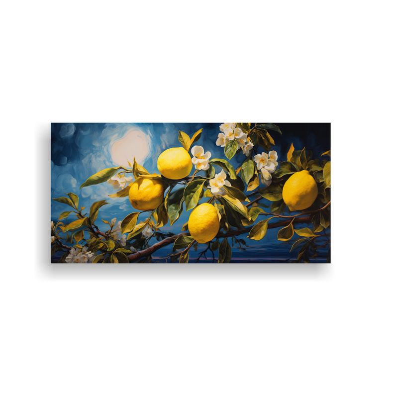 GENERICO - Pintura De Pared Abstracta De Limonero En Estilo E 160x80cm