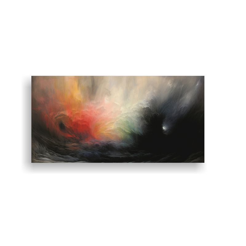 GENERICO - Pinturas Decorativas Modernas Clásicas En Negro P 160x80cm