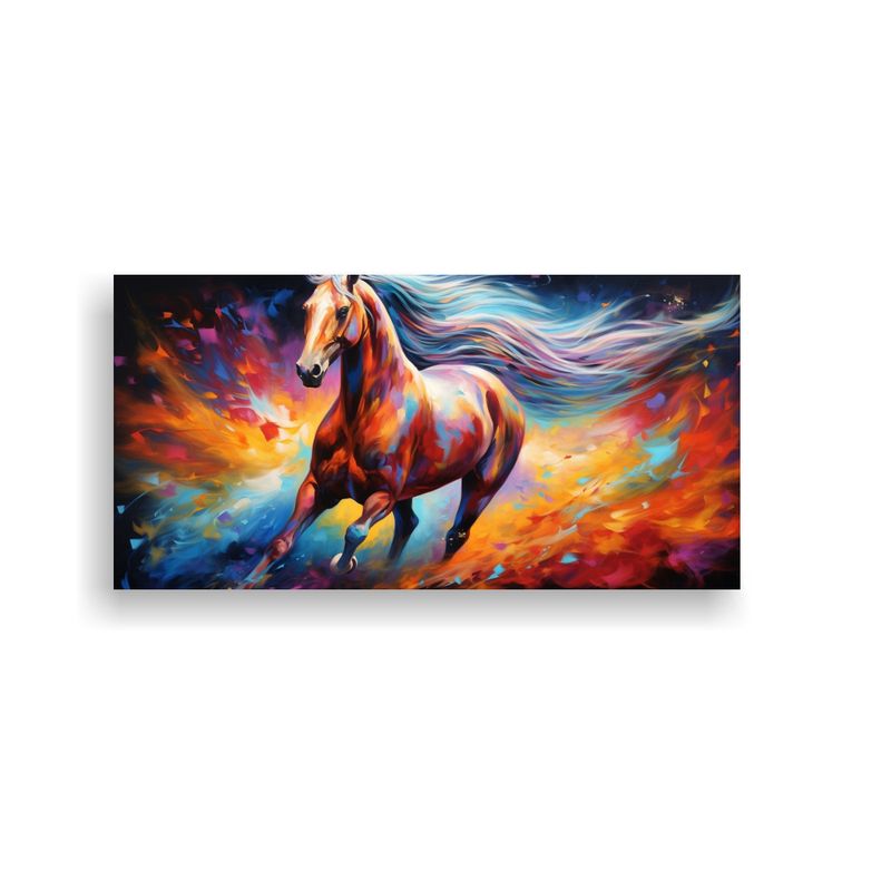 GENERICO - Pintura Al Estilo óleo Estilo árabe Caballo Colo 160x80cm