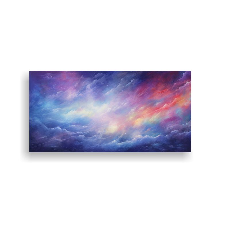 GENERICO - Cuadro Decorativo De Lienzo Horizontal Noche Estre 160x80cm