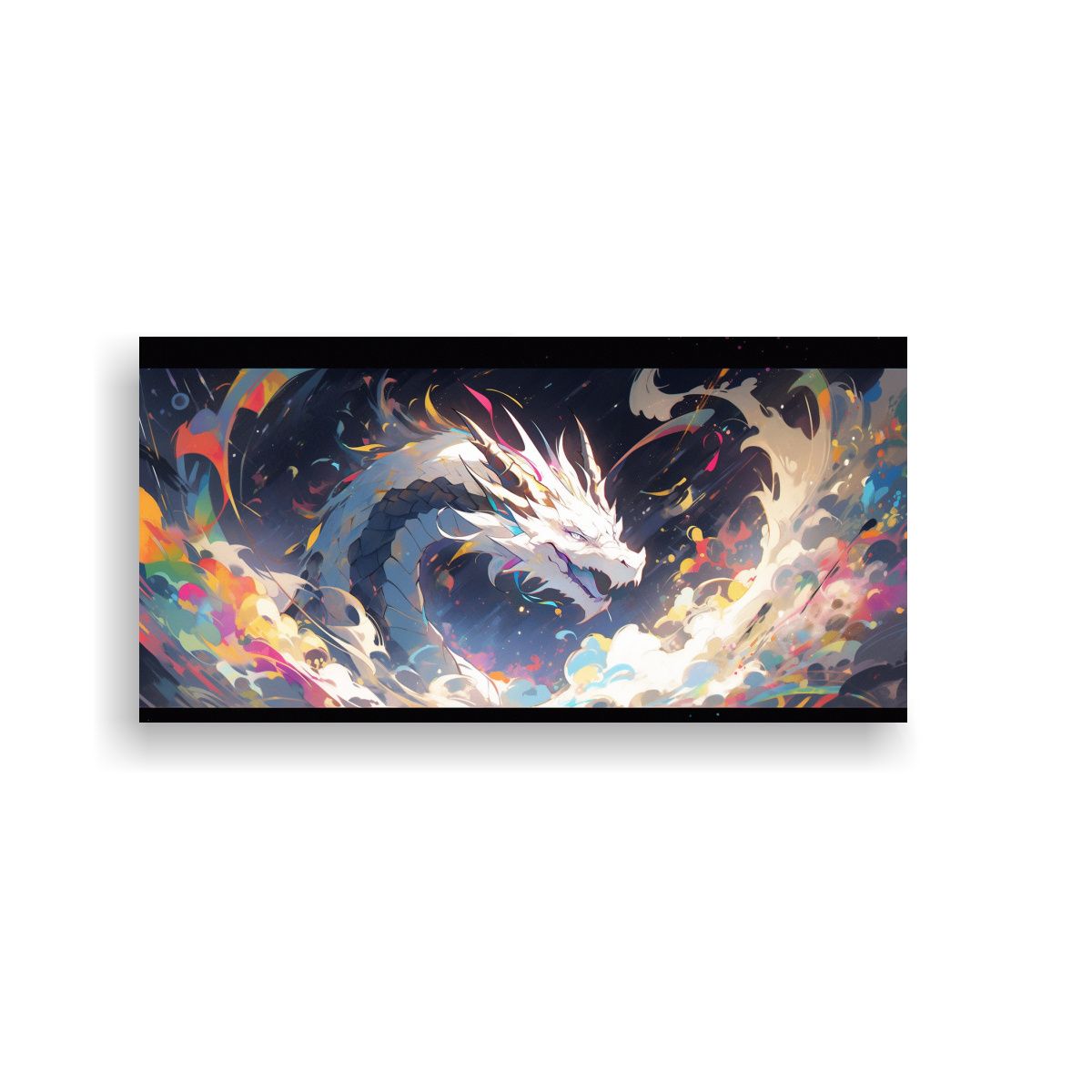 GENERICO - Cuadro Expresión Cultural Dragón En Colores Arc 160x80cm