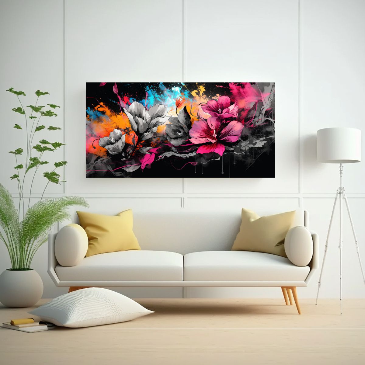 GENERICO - Pinturas Decorativas Con Atmósfera Neonoir Estilo 160x80cm