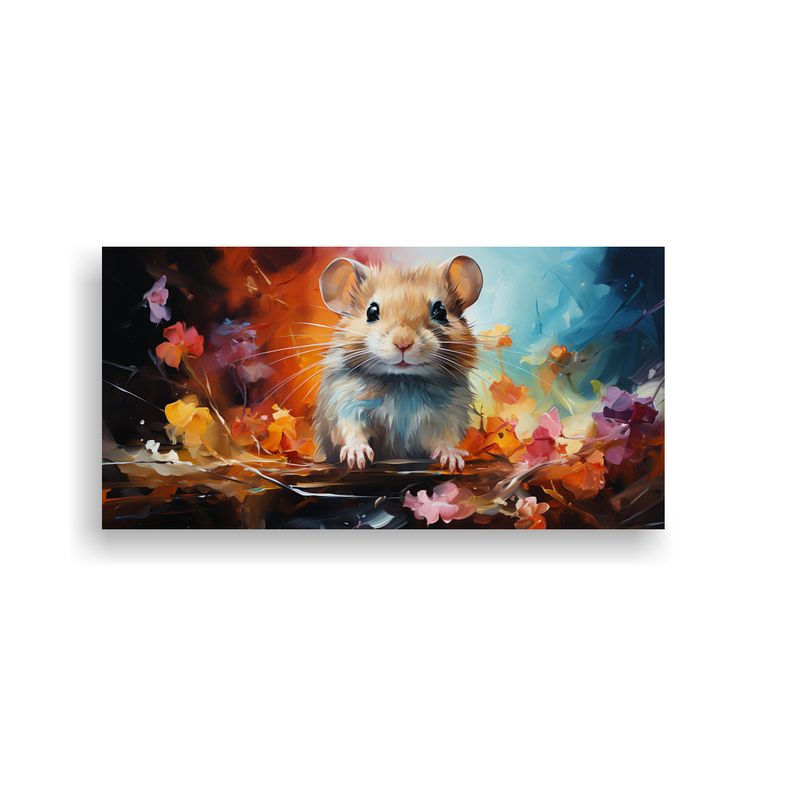 GENERICO - Gerbil En Estilo Pintura Al Estilo óleo Colorido 160x80cm