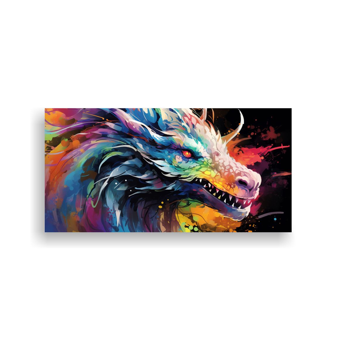 GENERICO - Pinturas Decorativas De Dragón En Colores Arcoír 160x80cm