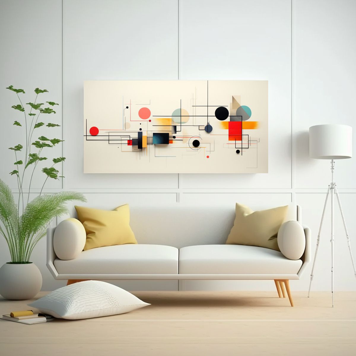 GENERICO - Cuadros Abstractos Minimalistas Para Decoración  160x80cm