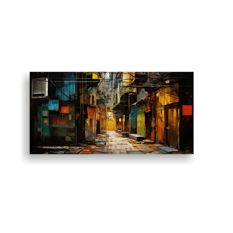GENERICO - Pinturas Decorativas Abstractas Con Encuentros Ser 160x80cm