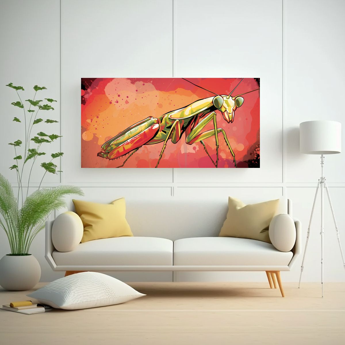 GENERICO - Cuadros Decorativos Expresan Personalidad Mantis  160x80cm