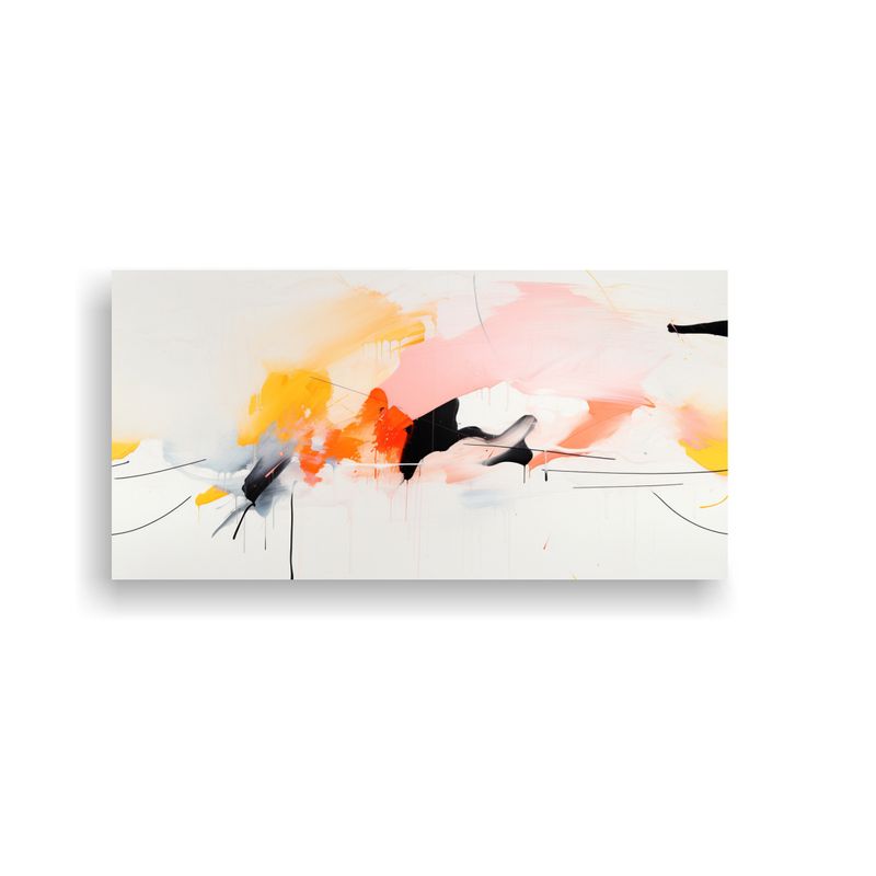 GENERICO - Pintura Abstracta Neominimalista Para Decoración  160x80cm