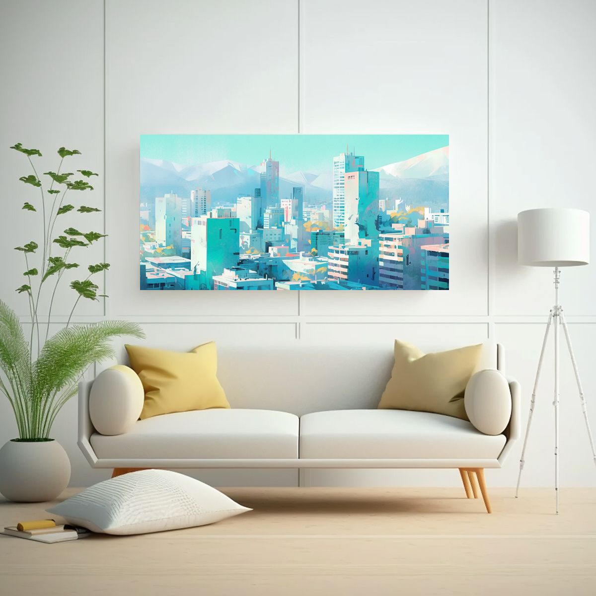 GENERICO - Pintura En Lienzo Movimiento Y Expresividad En Sa 160x80cm