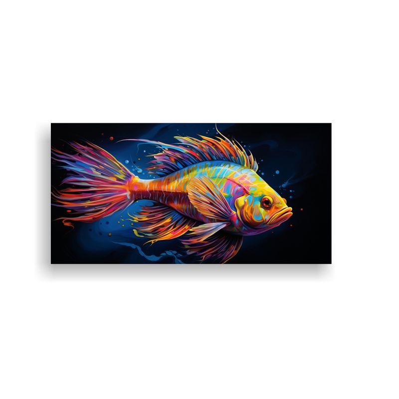 GENERICO - Cuadro Inspirador Belleza Natural De Pez De Agua  160x80cm