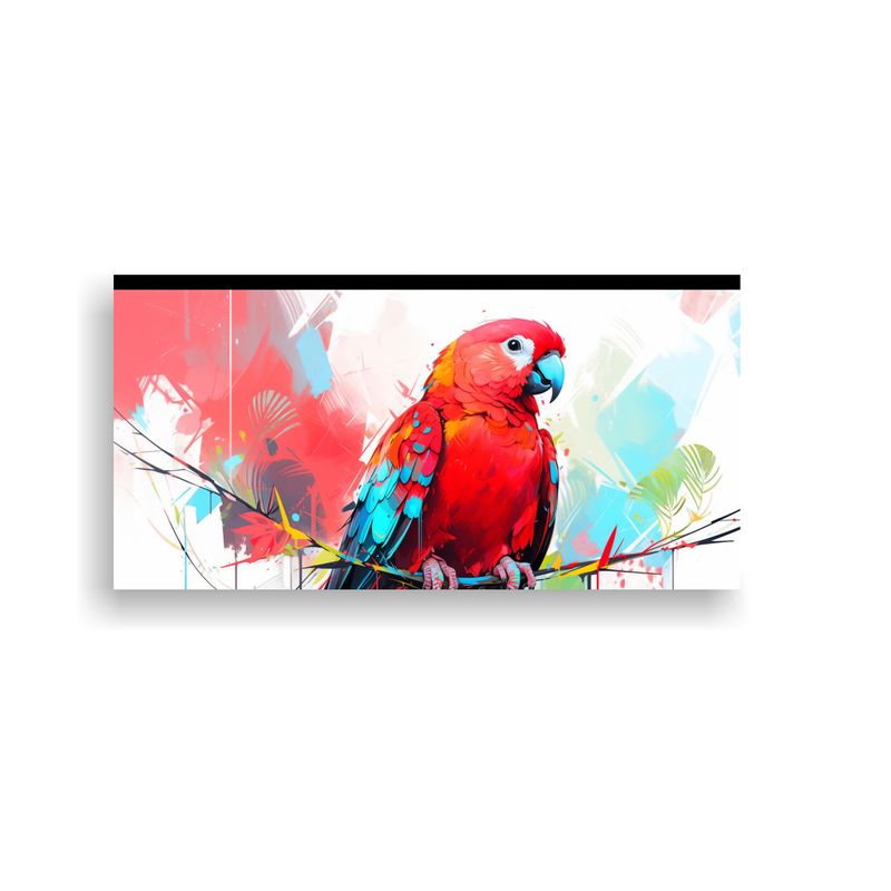 GENERICO - Pintura En Bastidor Amazona Roja Y Azul En Arte P 160x80cm