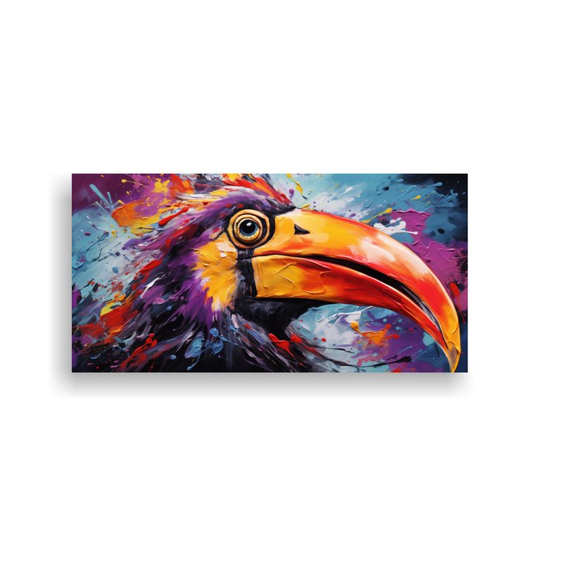 GENERICO - Pintura Al Estilo óleo Estilo Pingüino Colorido 160x80cm