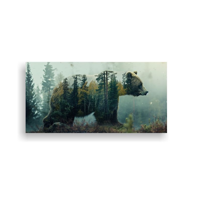 GENERICO - Pinturas Decorativas Arte Forma Juveniles Oso Bosq 160x80cm