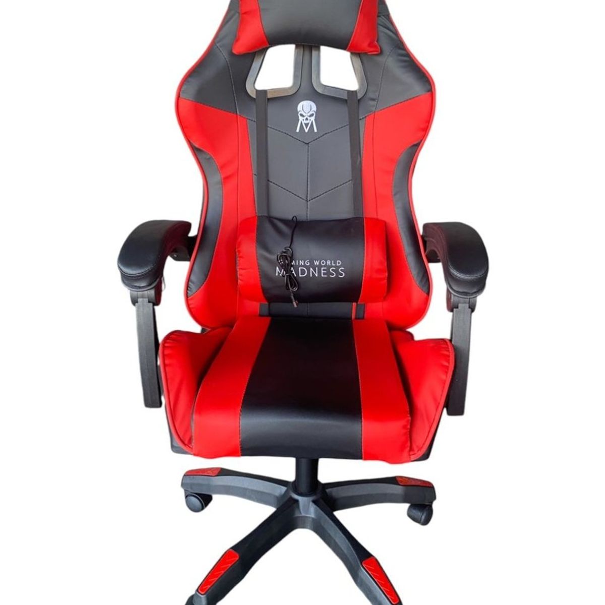 GENERICO - Silla Gamer Escritorio Cuero Sintético RojoNegro