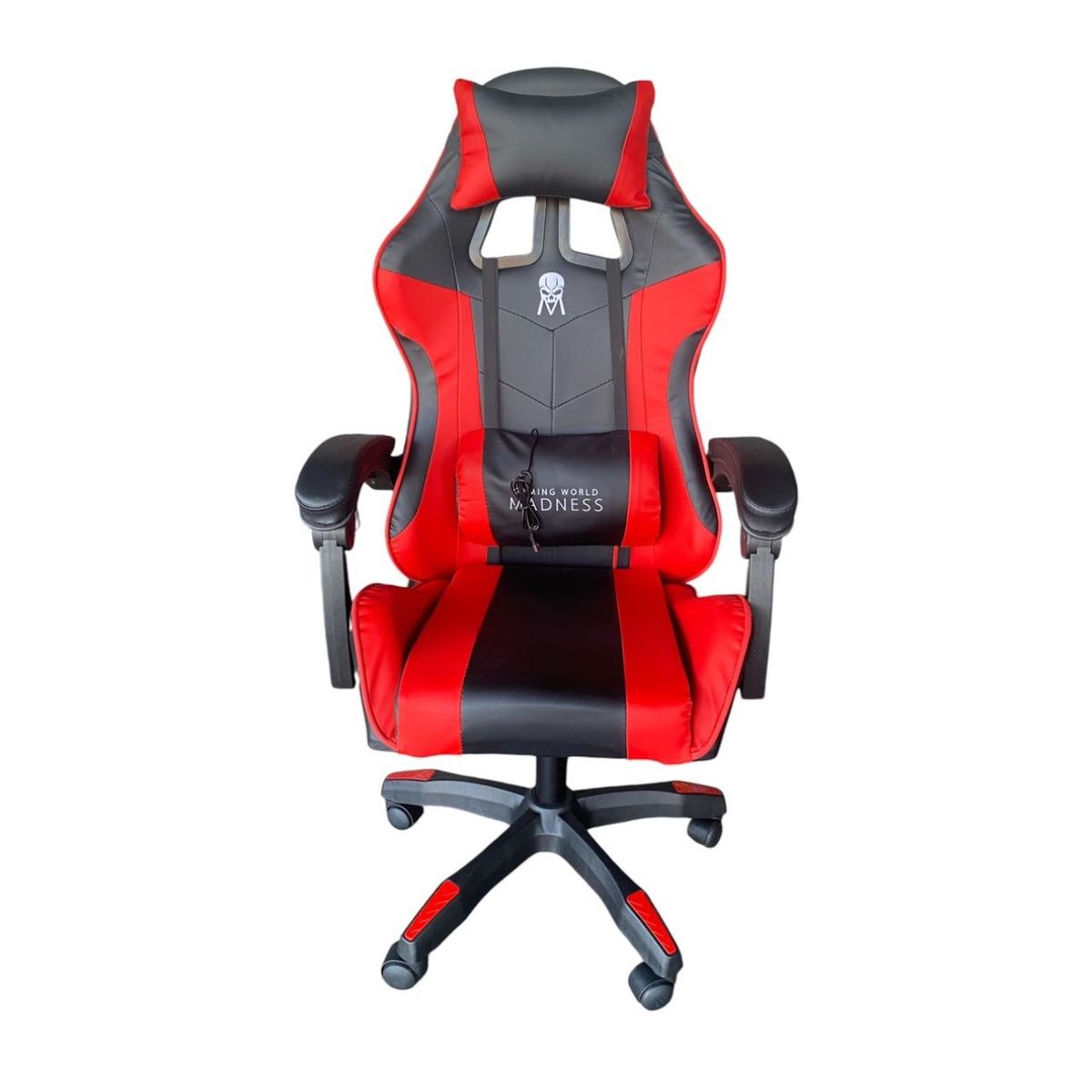GENERICO - Silla Gamer Escritorio Cuero Sintético RojoNegro