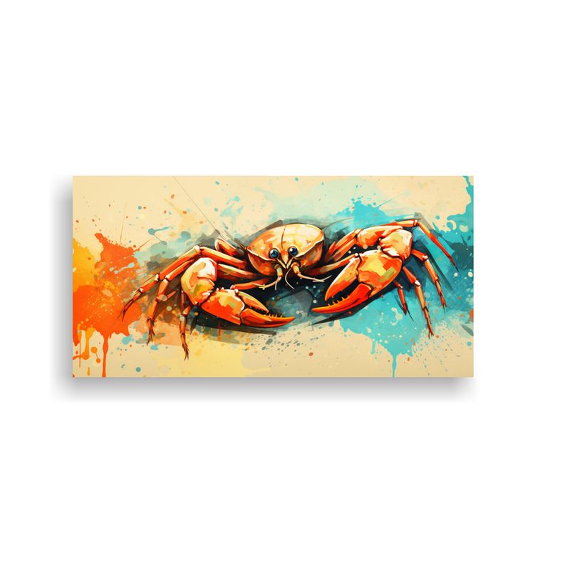 GENERICO - Cuadro Decorativo De Escorpión En Colores Perla Y 160x80cm