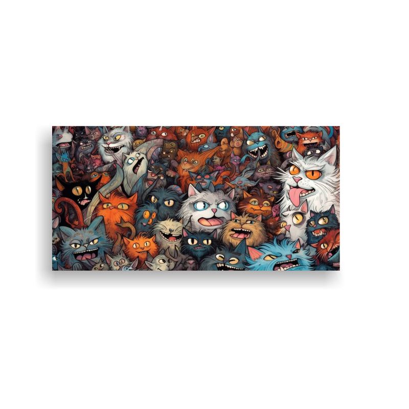 GENERICO - Gatos Locos Por Safiye Rafailov Composición Foto 160x80cm