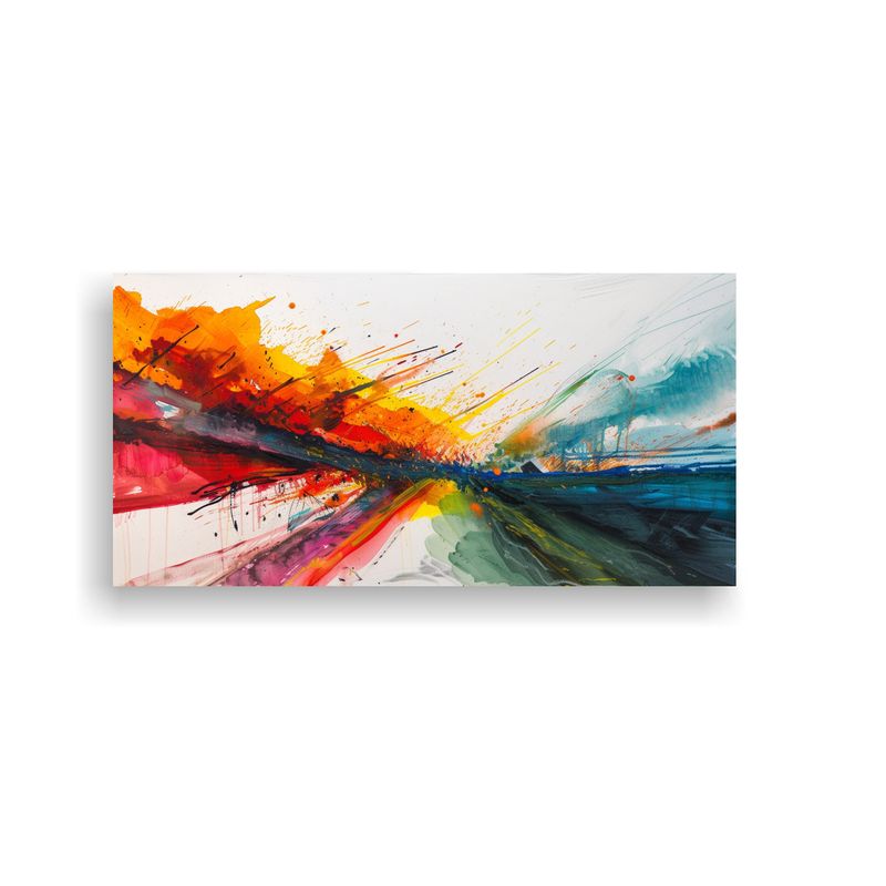 GENERICO - Cuadros Decorativos Intensos De Paisajes De Expres 160x80cm